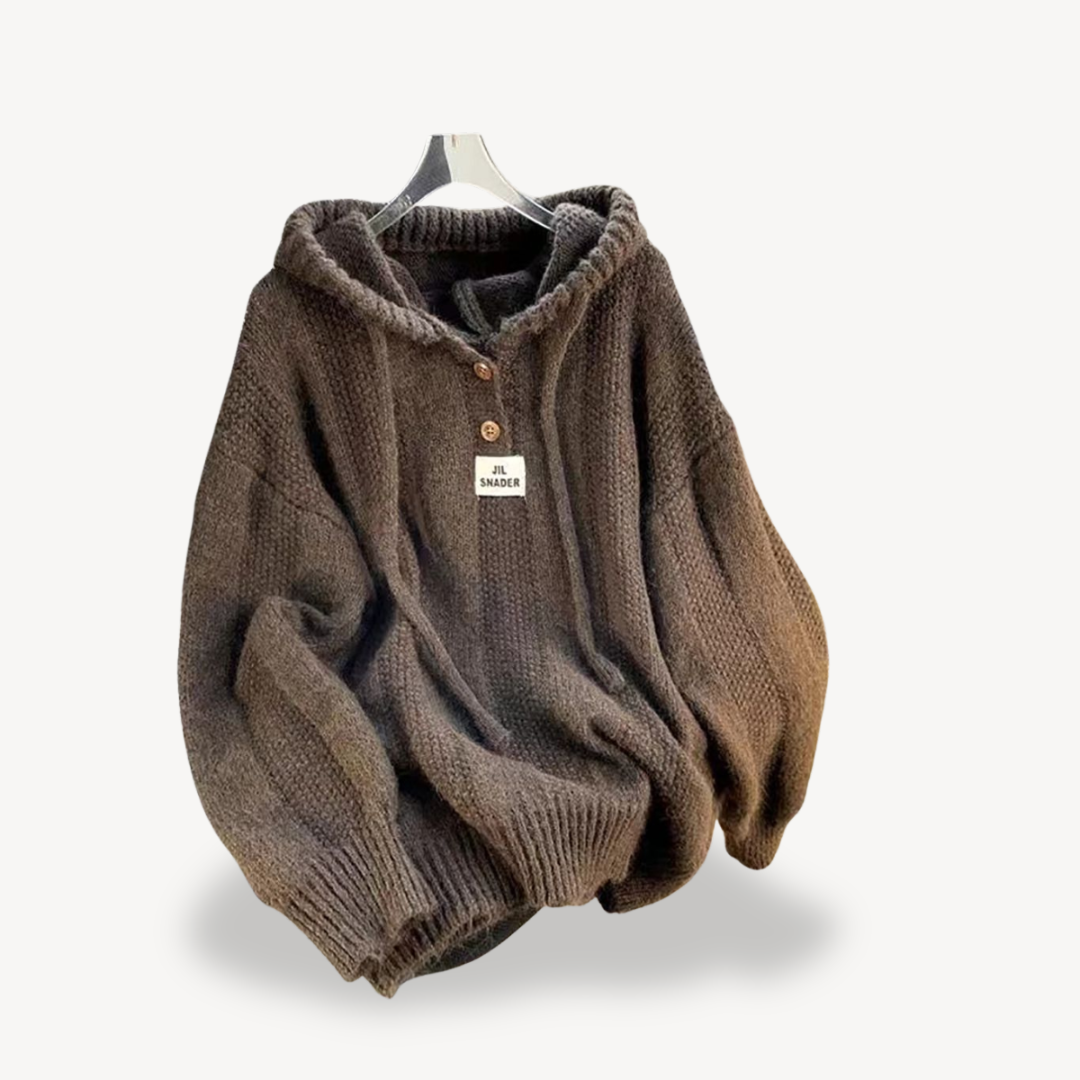 Knitted Hoodie Sweater for Women