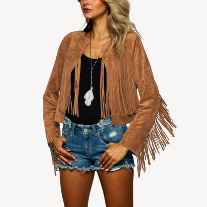 Women's Suede Fringe Jacket