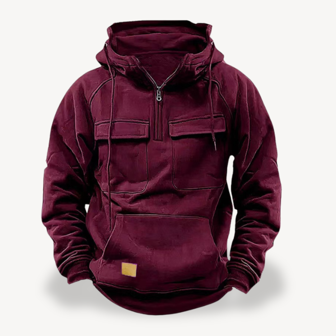 Men's Fleece Cargo Hoodie