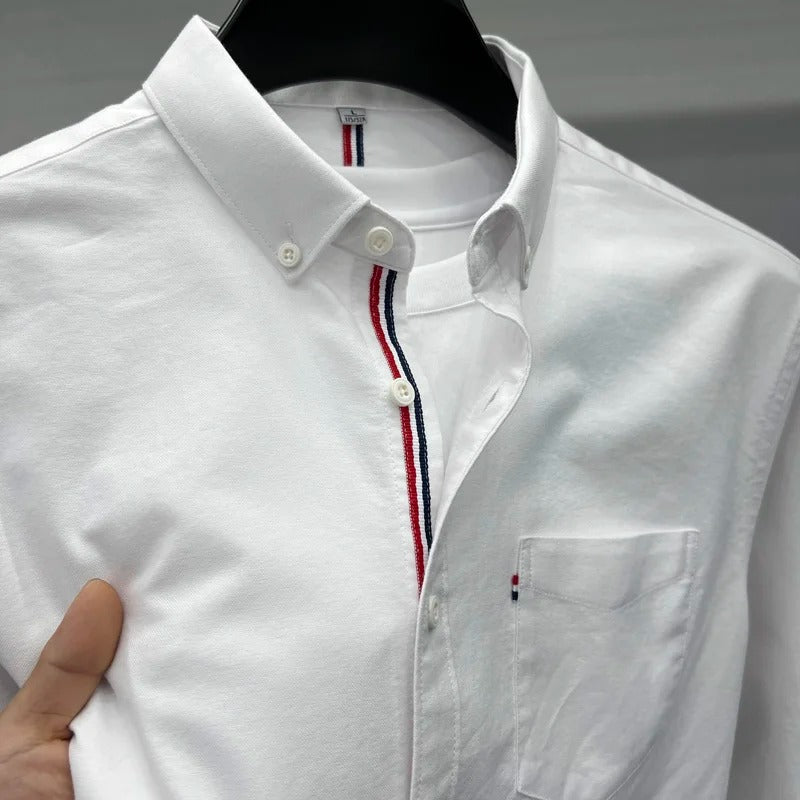 Classic Stripe Oxford Shirt - BritishElegance