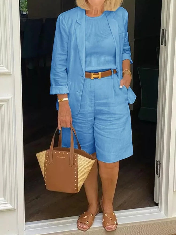 Relaxed Fit Women's Summer Clothing Set