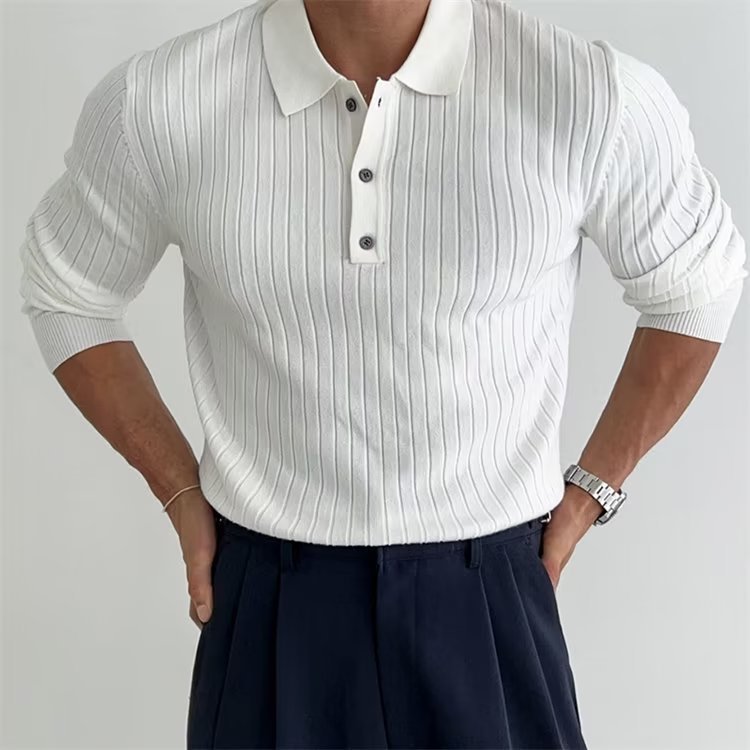 Classic Men's Fitted Polo Shirt - BritishElegance