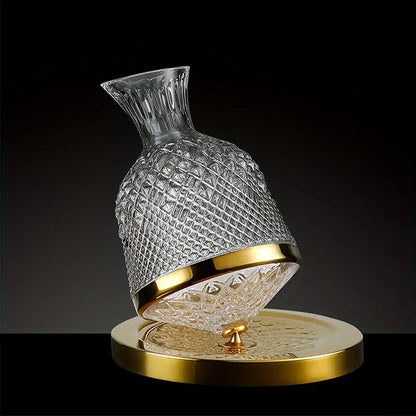 Premium Rotating Wine and Liquor Decanter