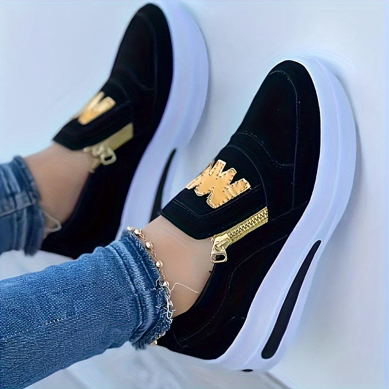 Stylish High Heel Sneakers for Ladies - BritishElegance