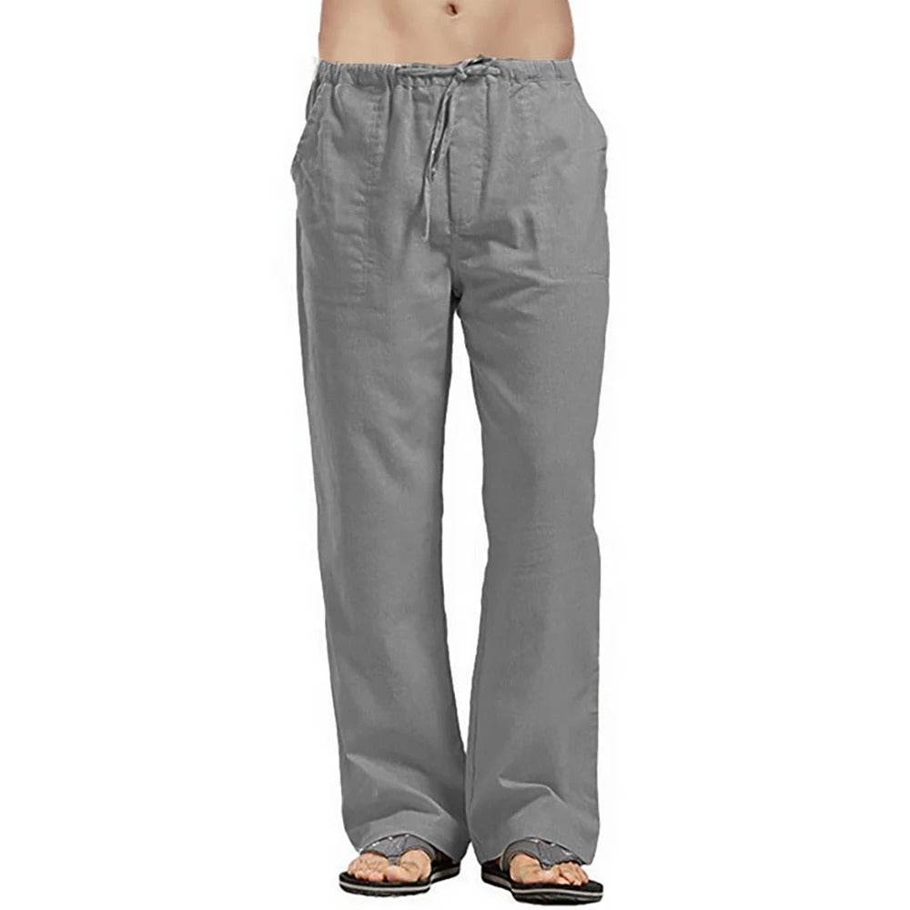 Casual British Leisure Pants with Elastic Waistband