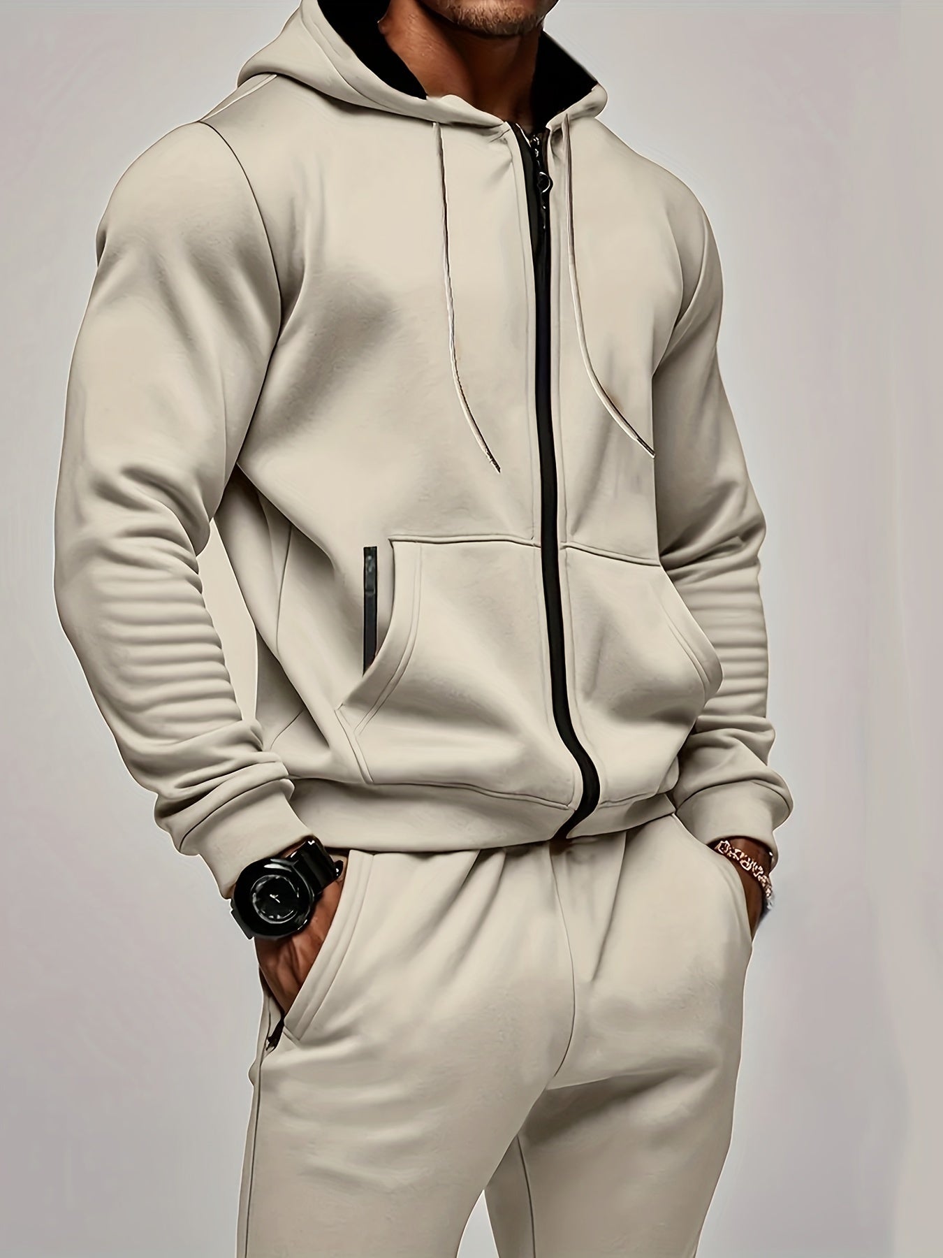 Comfortable Men's Sportswear Tracksuit Set