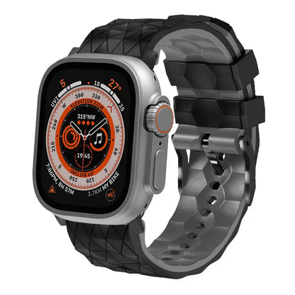 Sporty Two-Tone Football Strap For Apple Watch