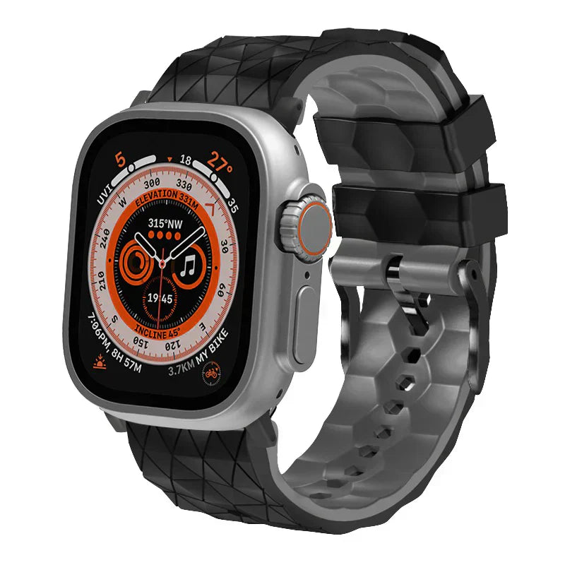 Sporty Two-Tone Football Strap For Apple Watch - BritishElegance