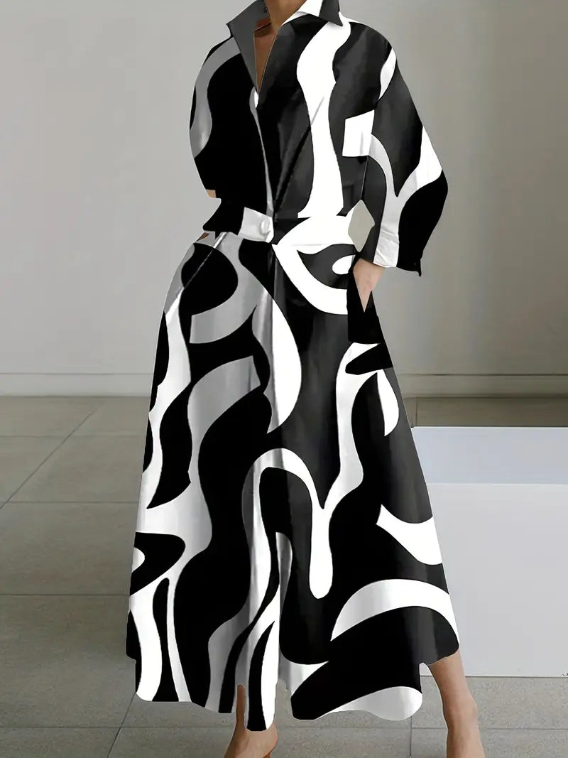 Women's Lightweight Casual Maxi Dress with Pockets - BritishElegance