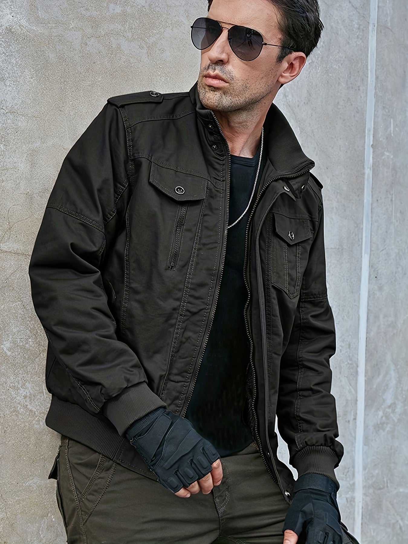 Warm Waterproof Men's Winter Parka Coat With Fleece Lining