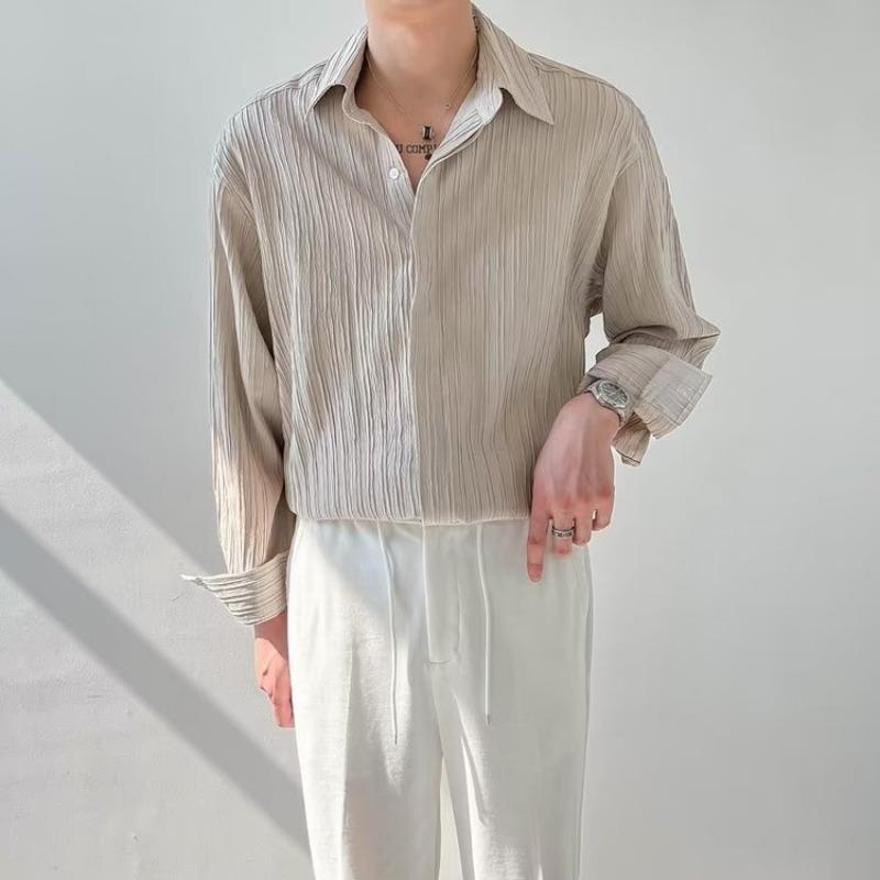 Classic Long Sleeve Crinkled Shirt