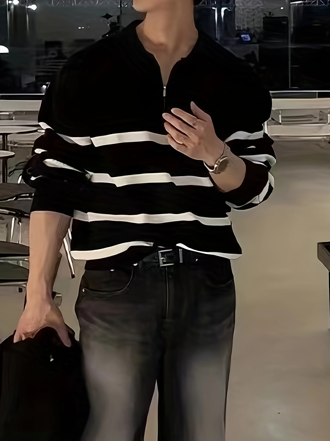 Cozy Winter Quarter Zip Sweater for Men - BritishElegance