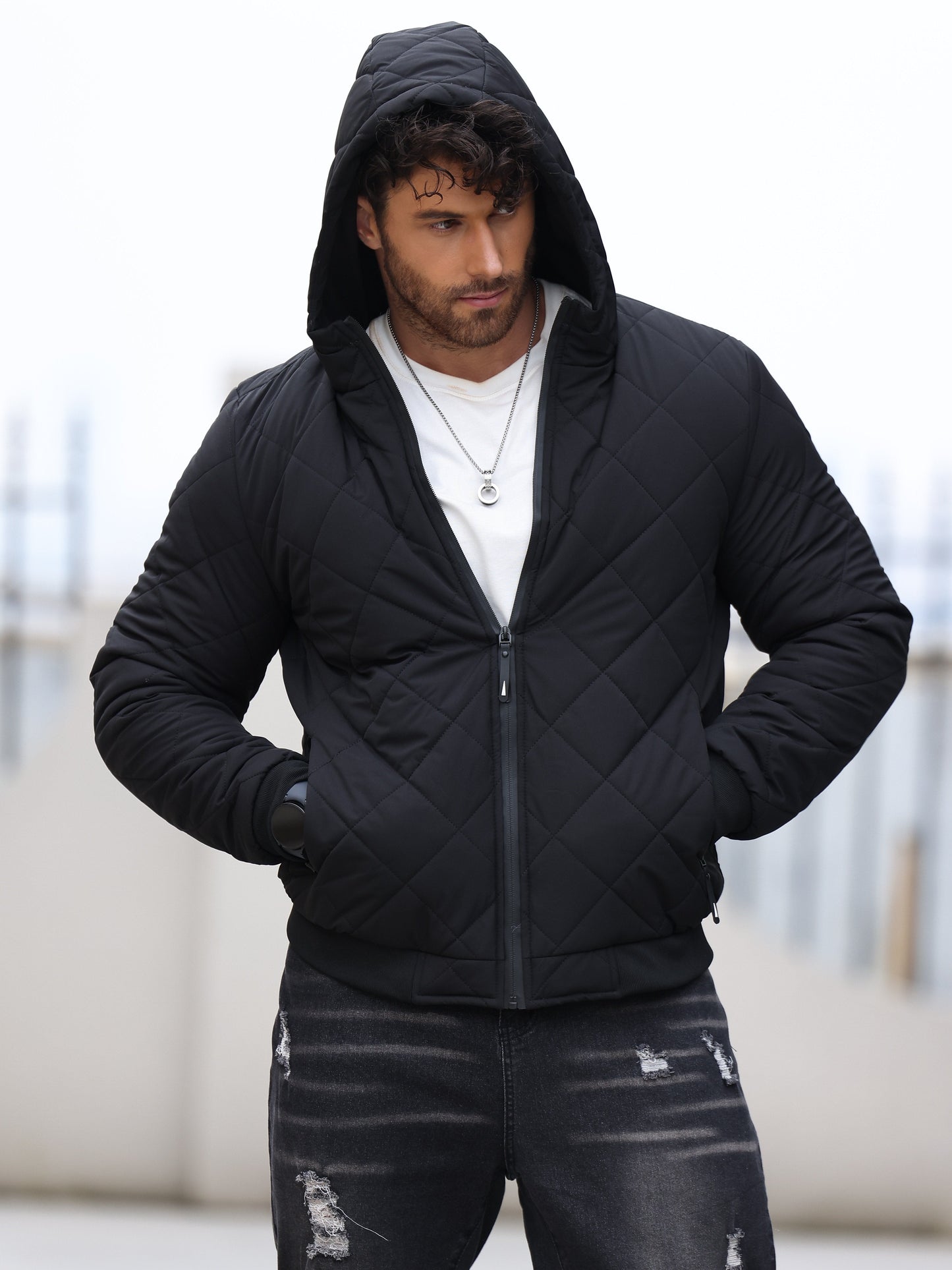Cozy Mens Insulated Cotton Winter Coat - BritishElegance