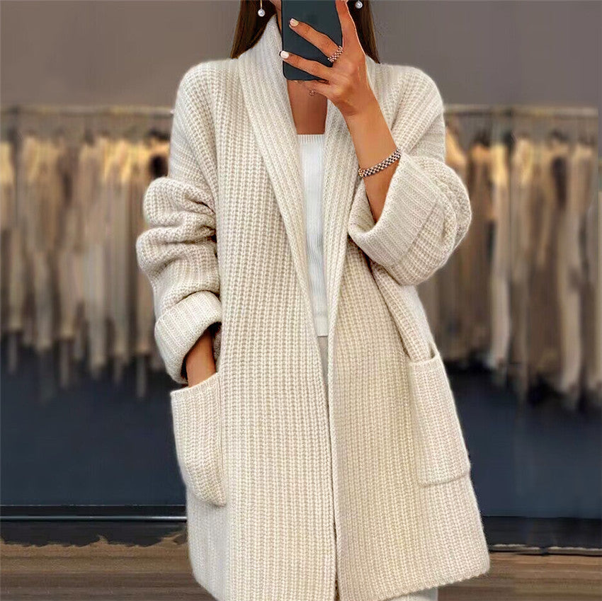 Cozy Women's Cable Knit Cardigan Sweater