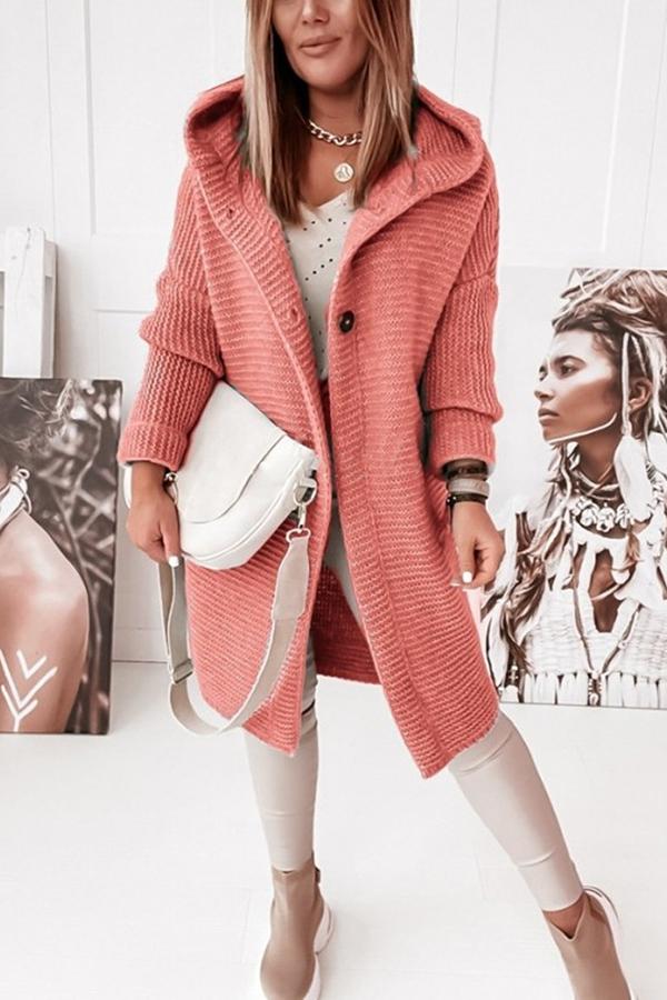 Warm Women's Cable Knit Hooded Vest