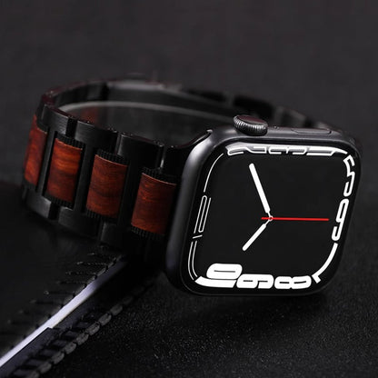 Brown Leather and Stainless Steel Watch Strap, Classic Style