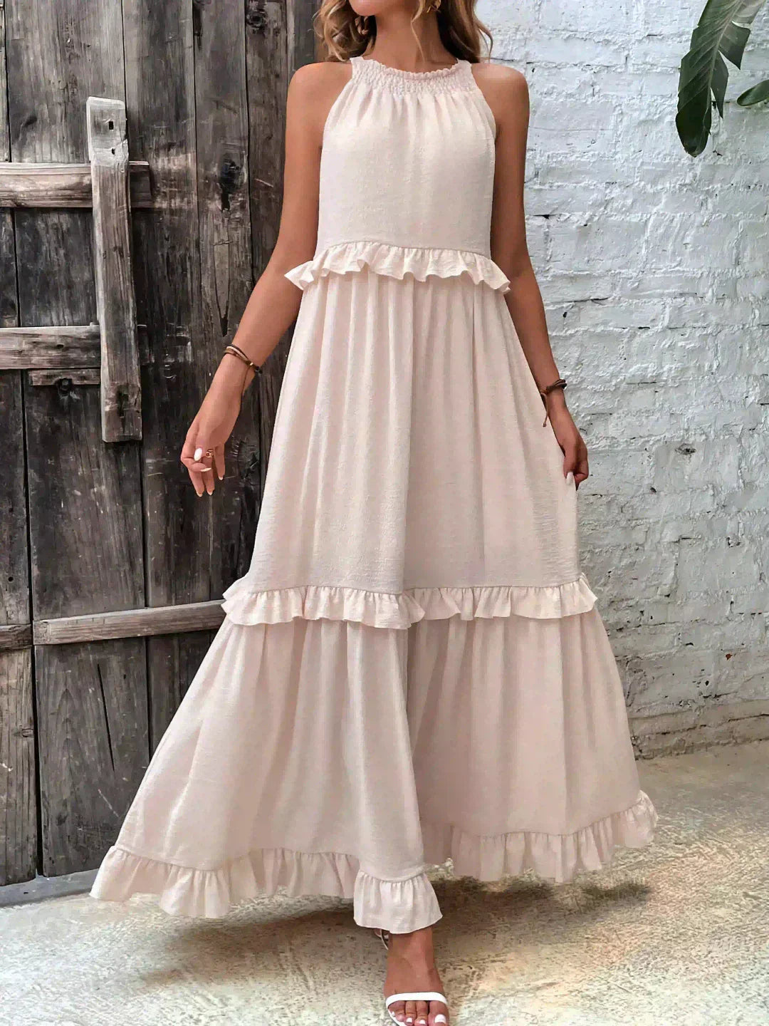 Chic Ladies' Floral Dress