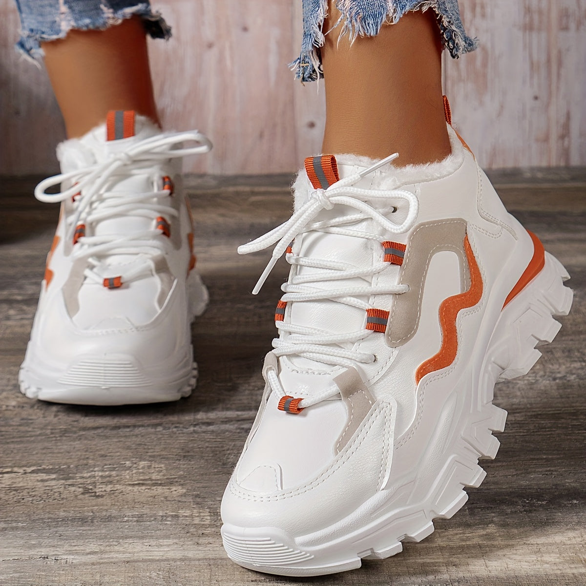 Comfortable Breathable Lace-Up Women's Sneakers - BritishElegance