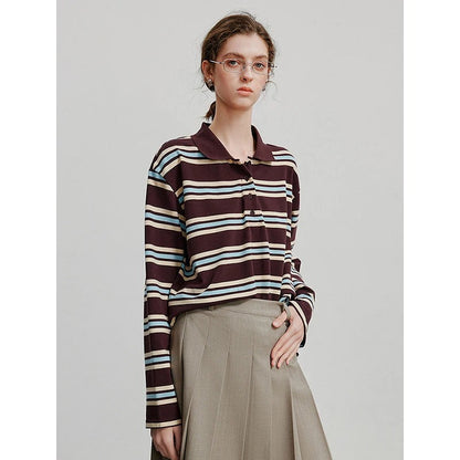 Classic Striped Long Sleeve Shirt - BritishElegance