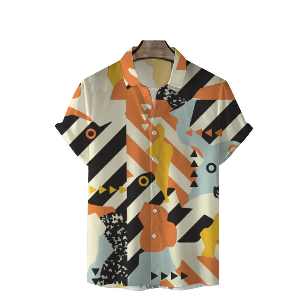 Vintage Cat Short Sleeve Shirt