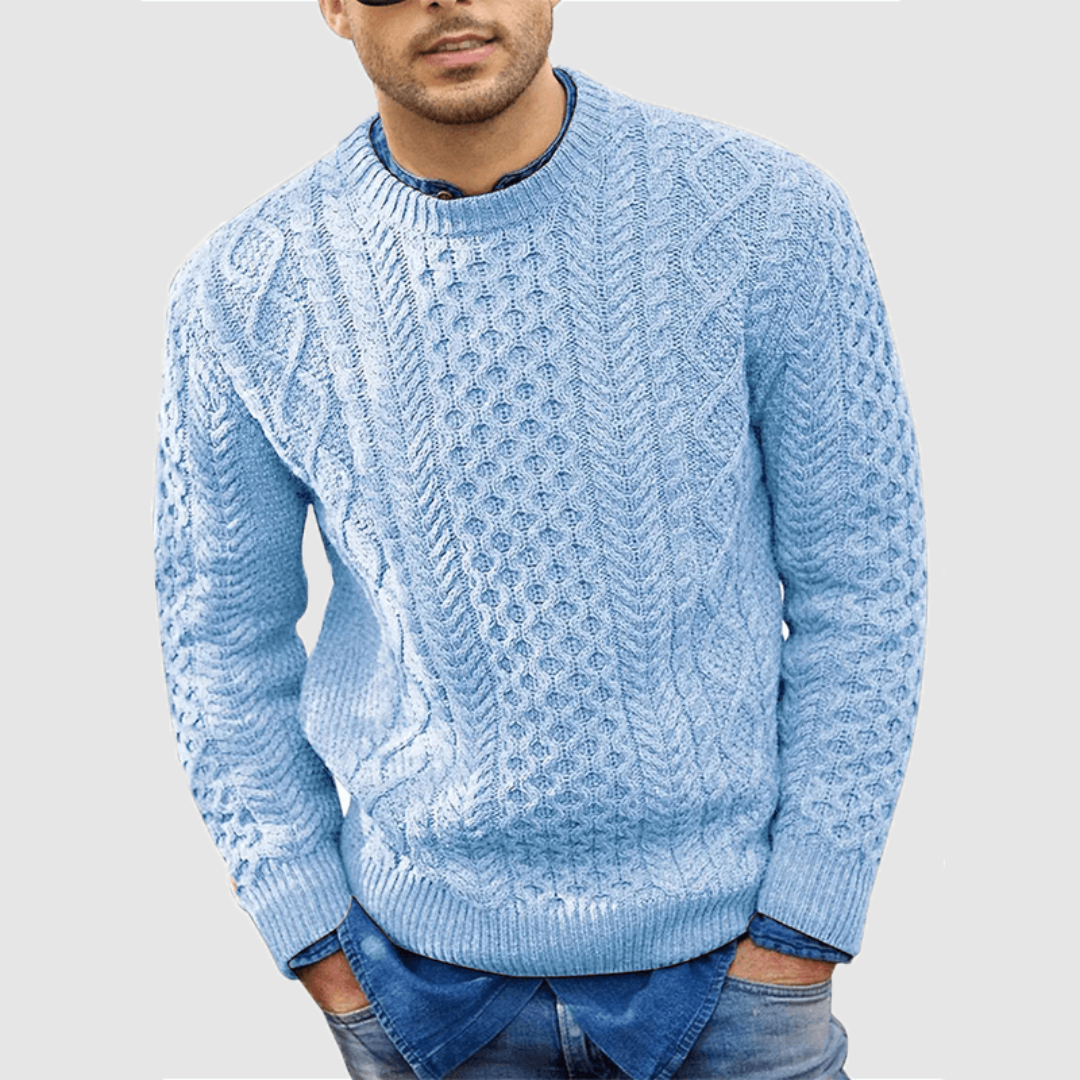 Men’s Warm Cable Knit Sweater