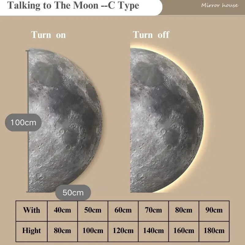 Round Outdoor Wall Mount Half Moon Light Fixture
