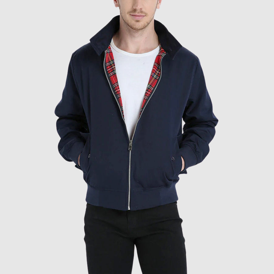 Vintage Style Classic Men's Leather Jacket - BritishElegance
