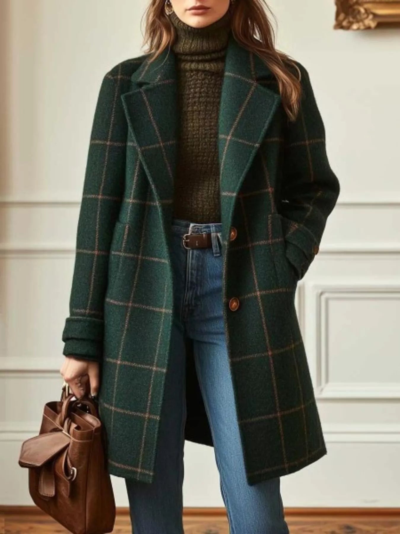 Big Mens Checked Flannel Jacket - BritishElegance