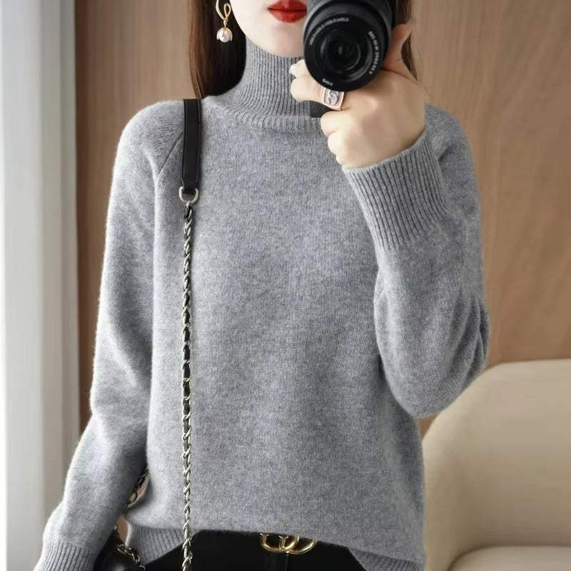 Chavelle – Women's Turtleneck Knit Sweater
