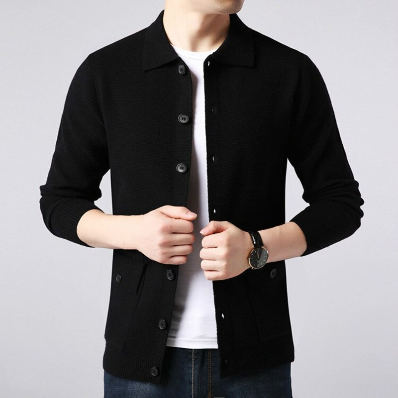 CalebsVest | Men's High-Collar Wool Vest for a Sophisticated Look