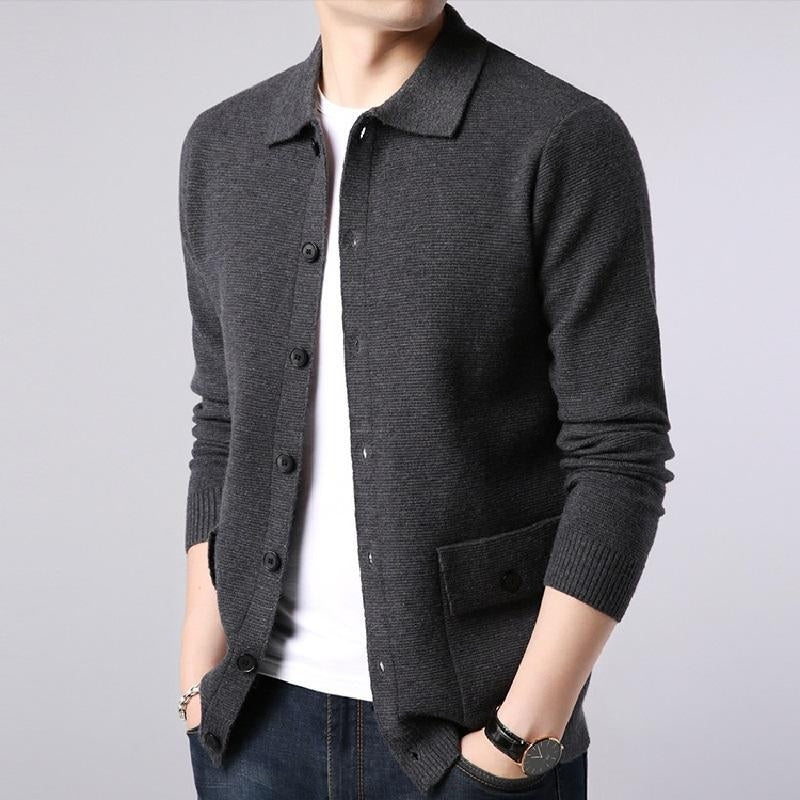 CalebsVest | Men's High-Collar Wool Vest for a Sophisticated Look