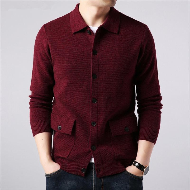 CalebsVest | Men's High-Collar Wool Vest for a Sophisticated Look