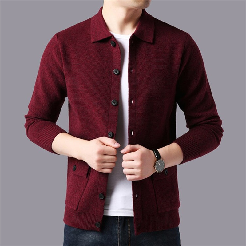 CalebsVest | Men's High-Collar Wool Vest for a Sophisticated Look