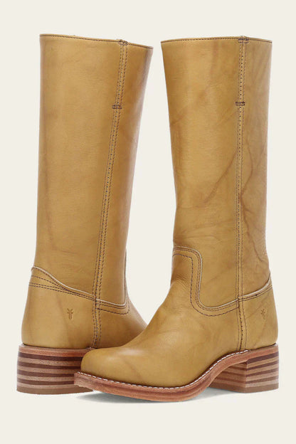 Freya Classic Western Boots | Stacked Heel Rounded Toe Boots