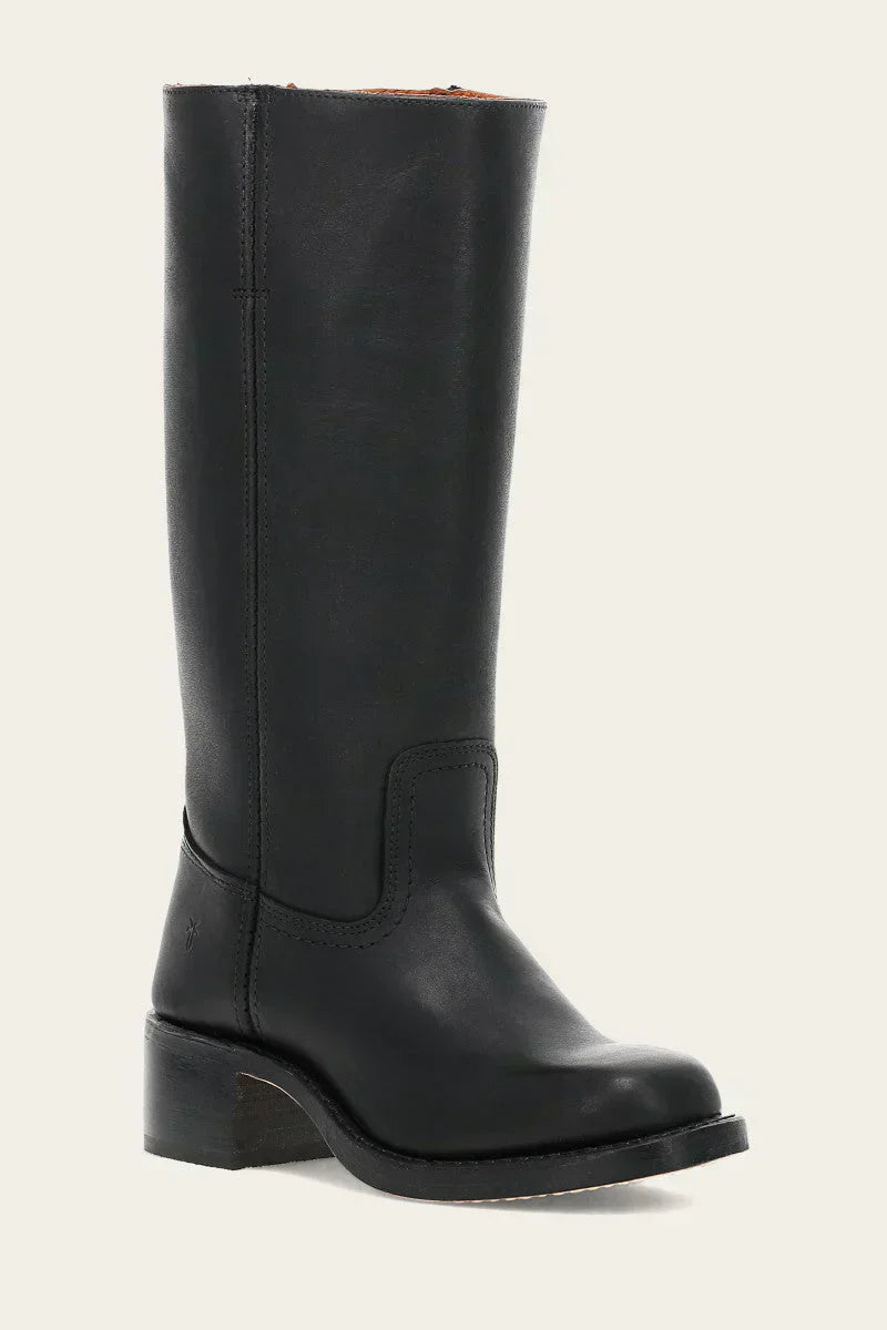 Freya Classic Western Boots | Stacked Heel Rounded Toe Boots