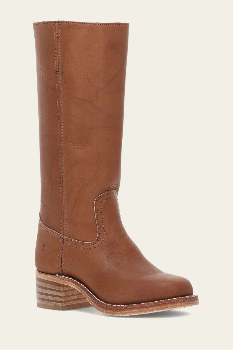 Freya Classic Western Boots | Stacked Heel Rounded Toe Boots