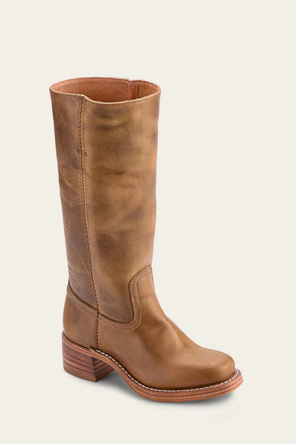 Freya Classic Western Boots | Stacked Heel Rounded Toe Boots
