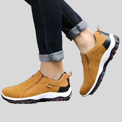 Carl | Low-Cut Slip-On Shoes with Logo & Tag Detail