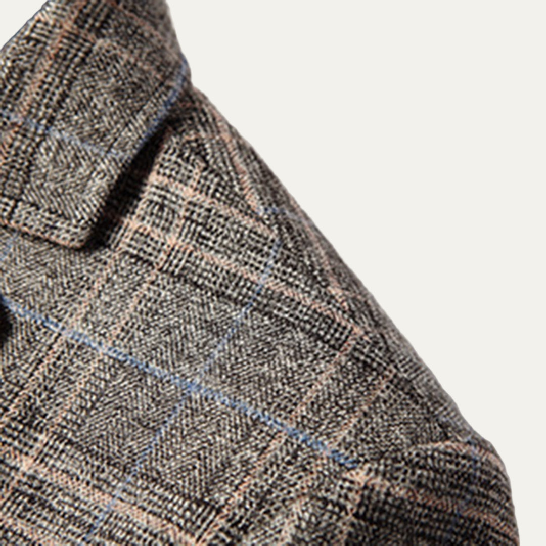 Men’s Classic Two Button Checked Blazer