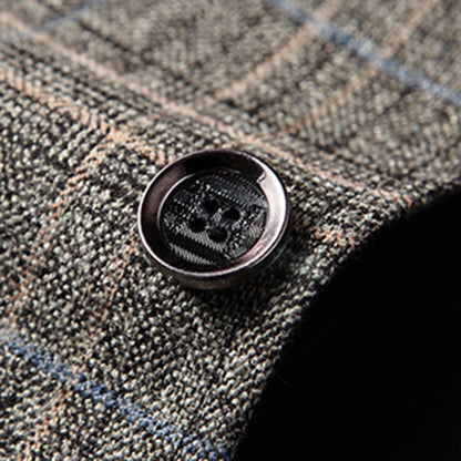 Men’s Classic Two Button Checked Blazer