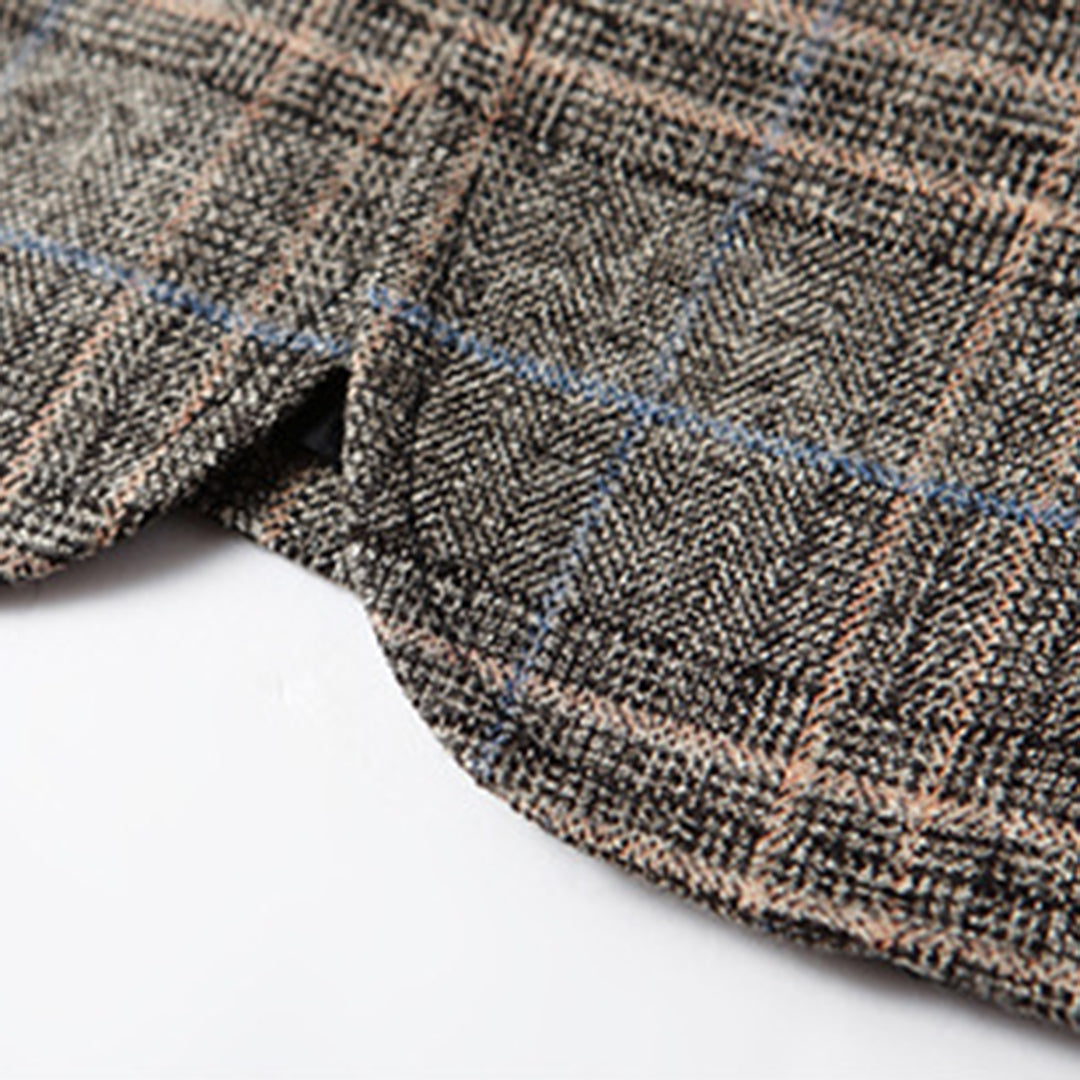 Men’s Classic Two Button Checked Blazer
