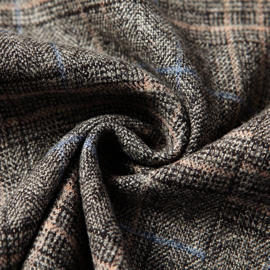 Men’s Classic Two Button Checked Blazer