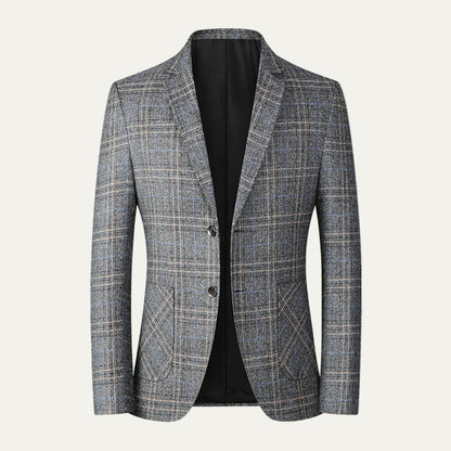 Men’s Classic Two Button Checked Blazer