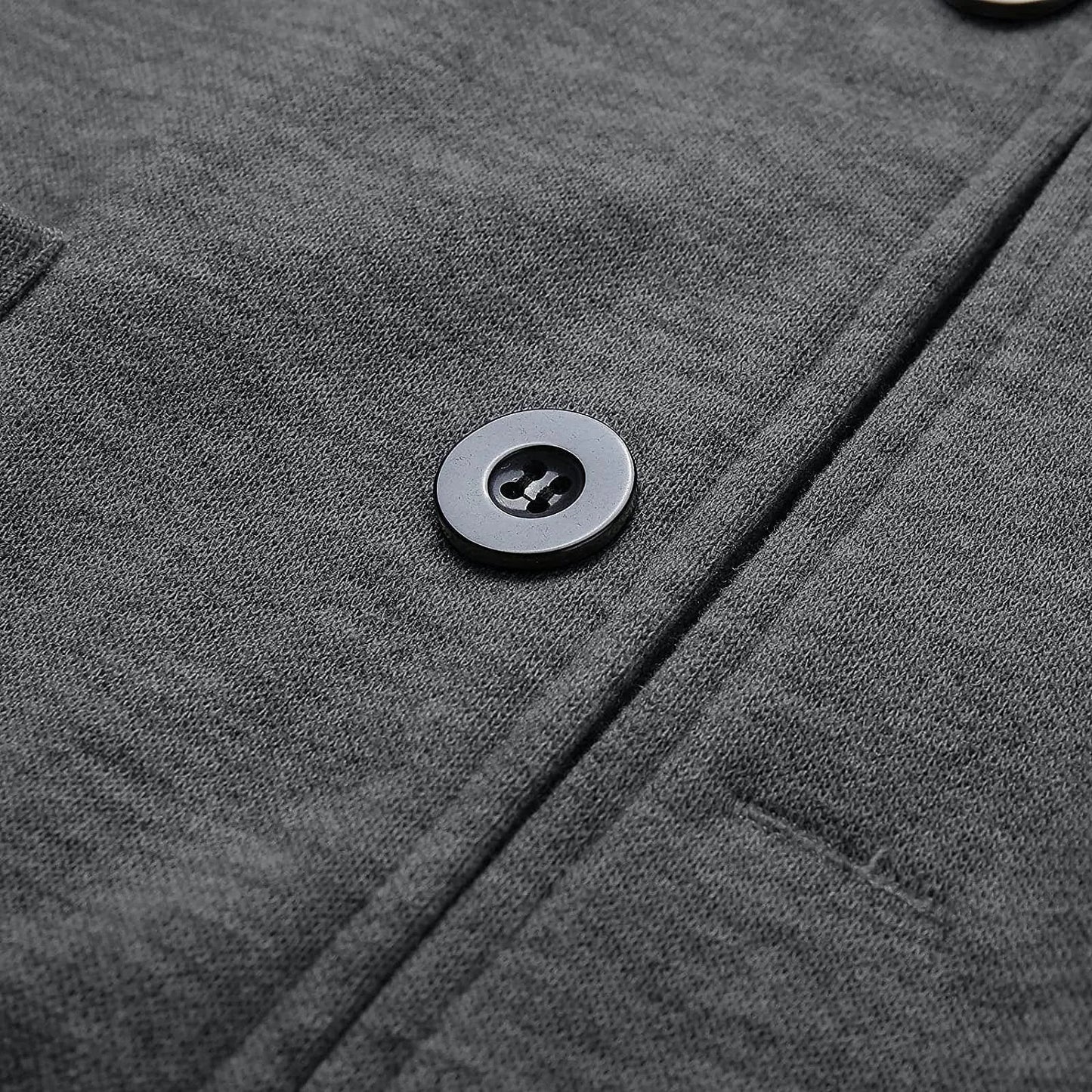 Men’s Ribbed Trim Zip Up Cardigan Jacket