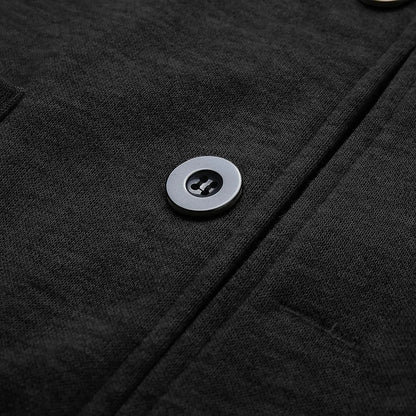 Men’s Ribbed Trim Zip Up Cardigan Jacket