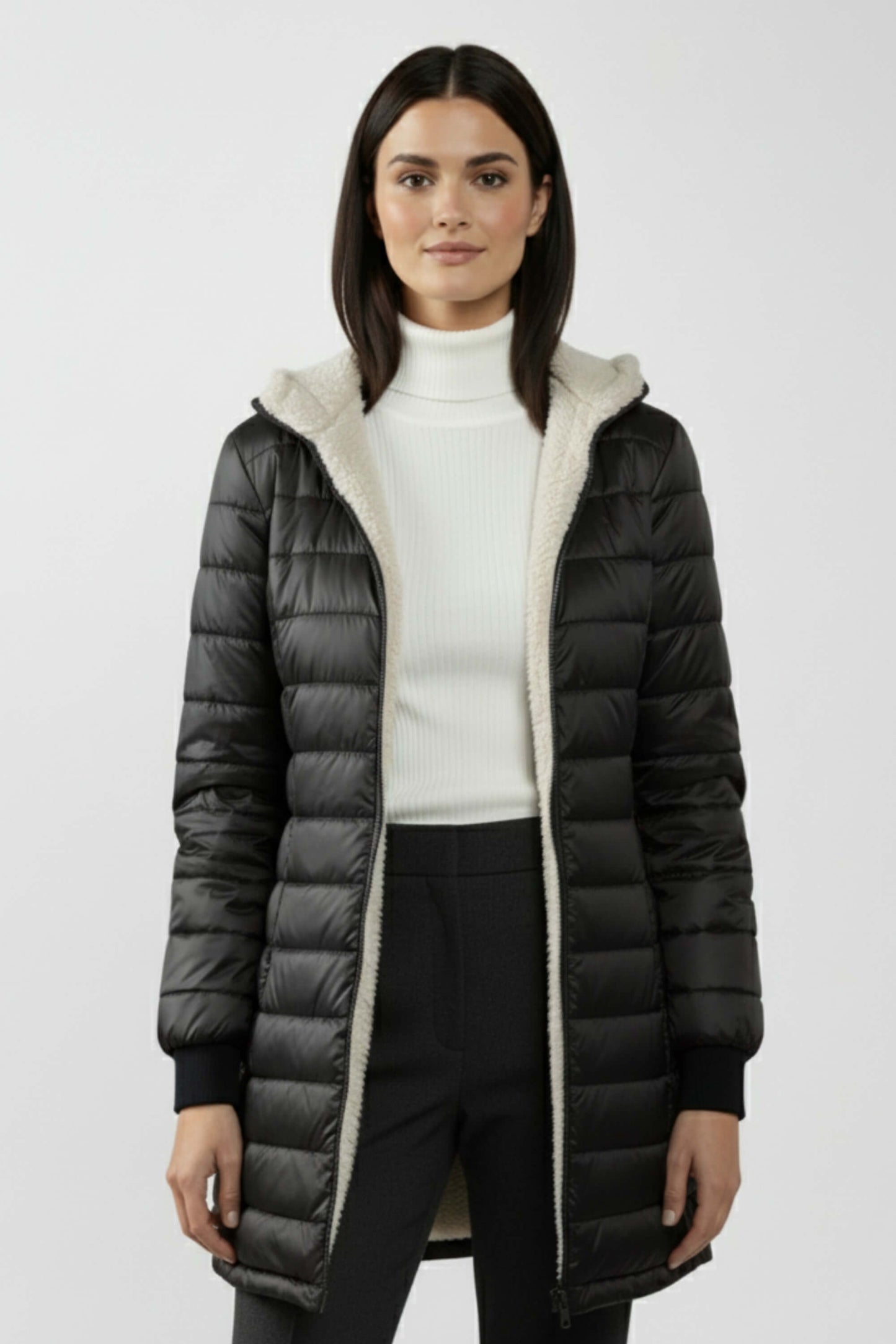 Thick Down Parka Coat with Cozy Fleece Inside - BritishElegance
