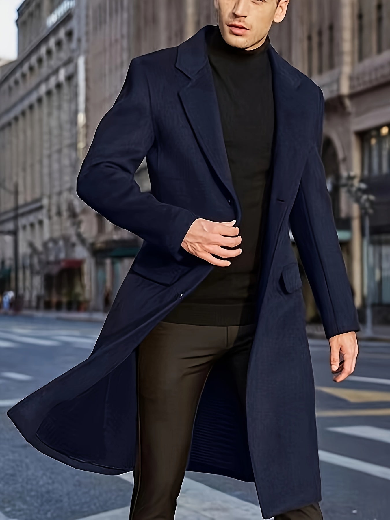 Classic Vintage Trench Coat For Men