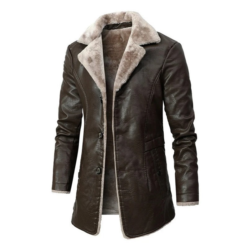 Soft Leather Mens Coat For Daily Use - BritishElegance