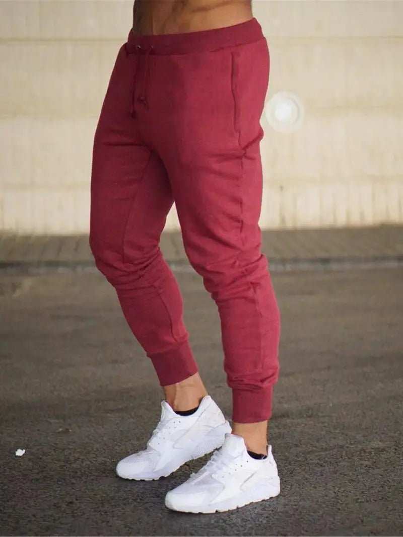 Men's Soft Relaxed Fit Jogger Pants with Elastic Waistband