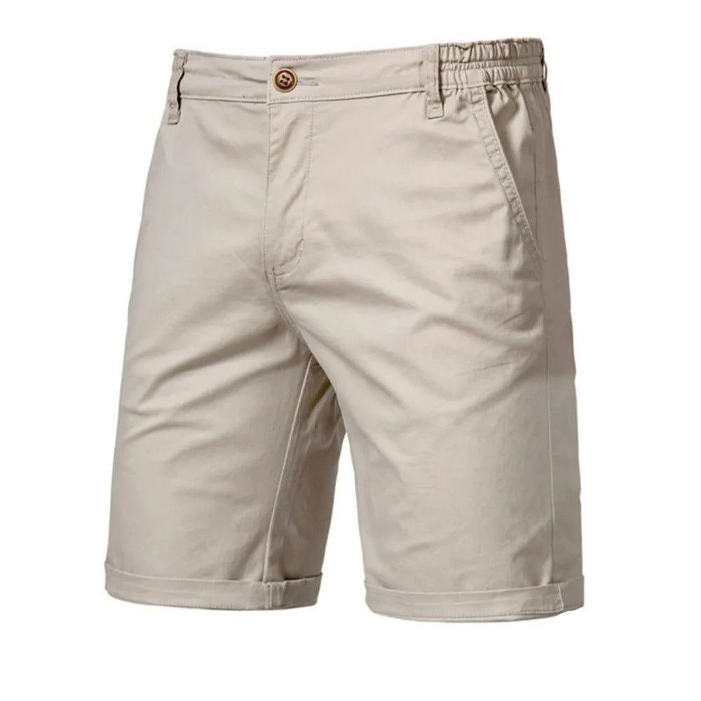 Classic Casual Elastic Waist Shorts - BritishElegance